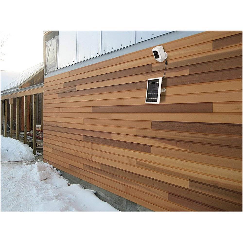 Alt View 14. Wasserstein - Solar Panel for Ring Spotlight Camera and Ring Stick Up Camera - White.