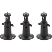 Wasserstein - Indoor/Outdoor Wall Mount for Arlo, Arlo Pro, Arlo Pro 2 (3-Pack) - Black - Front_Zoom