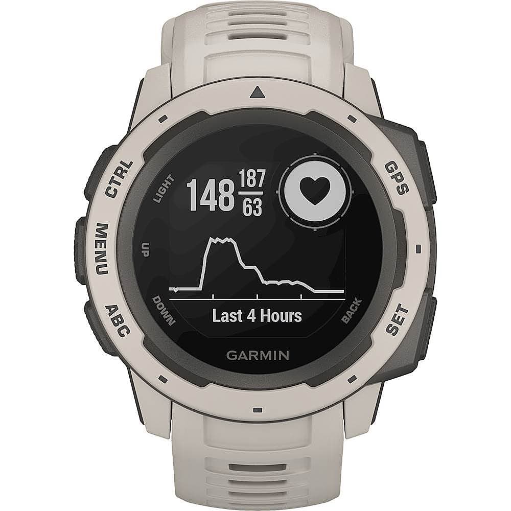 Alt View 13. Garmin - Instinct GPS Smartwatch 45mm Fiber-Reinforced Polymer - Tundra.