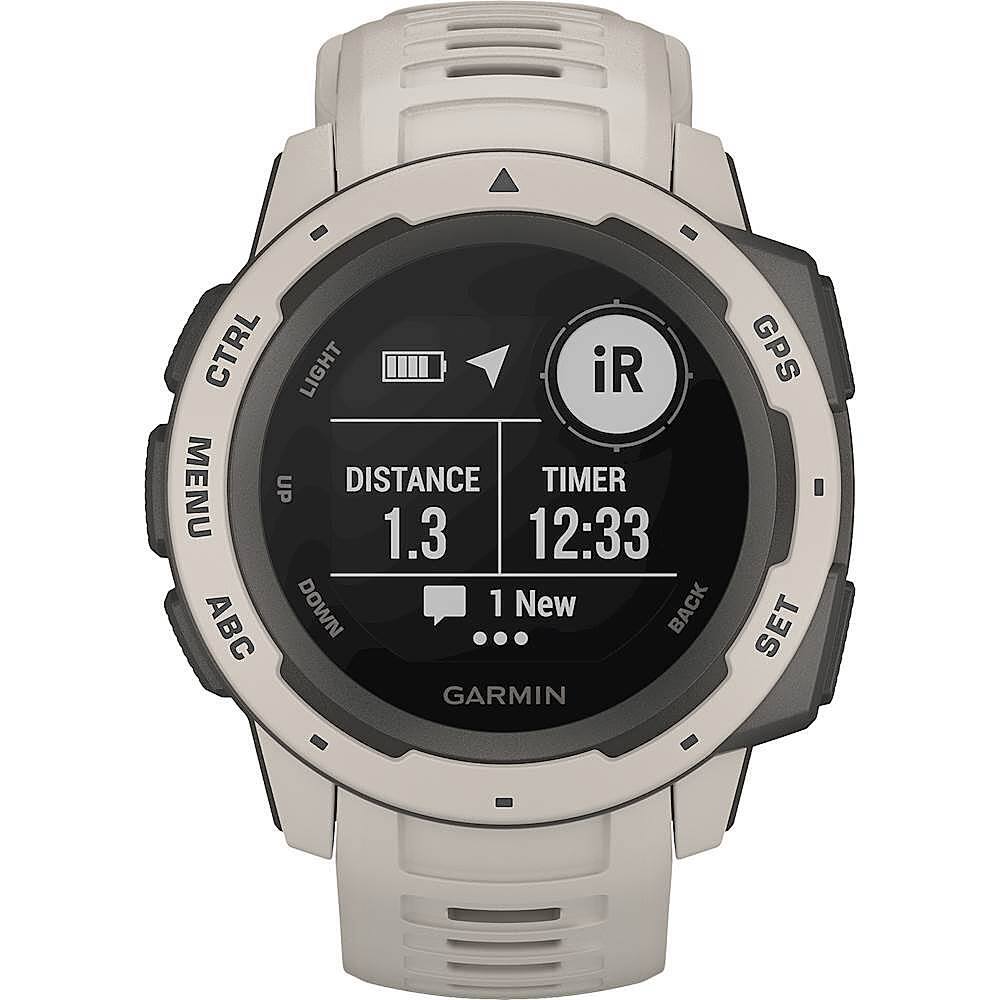 Alt View 15. Garmin - Instinct GPS Smartwatch 45mm Fiber-Reinforced Polymer - Tundra.