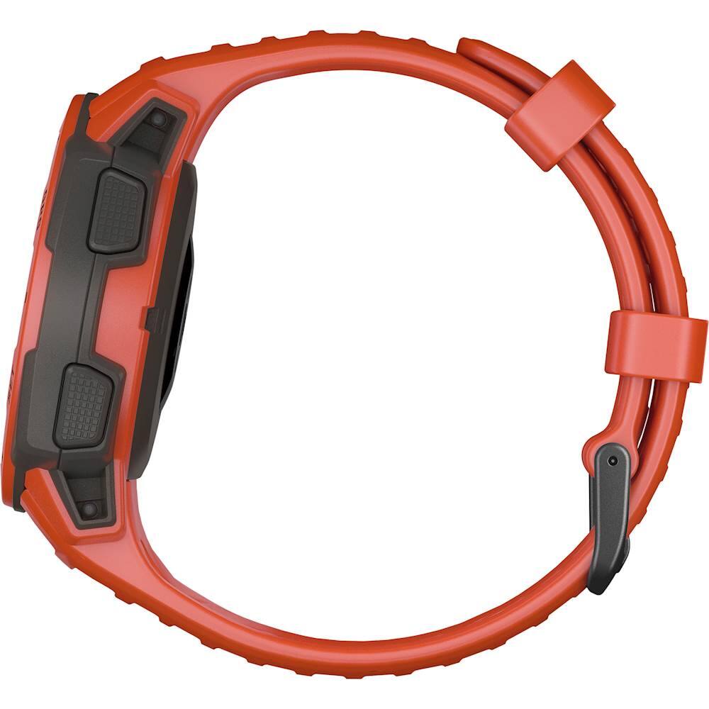 Alt View 17. Garmin - Instinct Smartwatch Fiber-Reinforced Polymer - Flame Red.