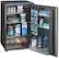 Front Standard. Sanyo - 4.9 Cu. Ft. Compact Refrigerator - Metallic/Black.