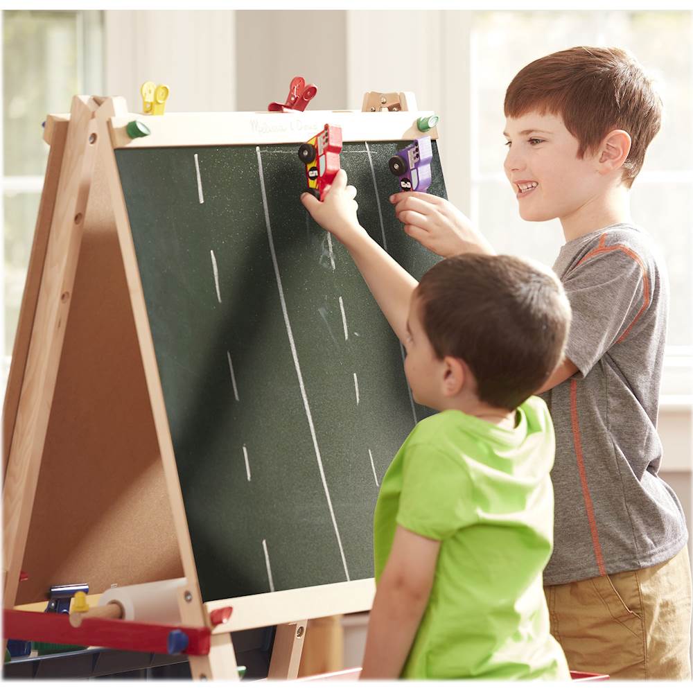 Best Buy: Melissa & Doug Deluxe Wooden Standing Art Easel 1282