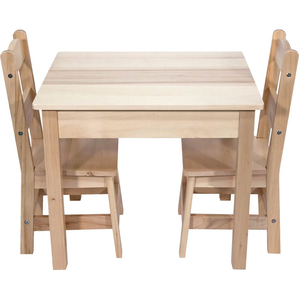 Melissa & Doug Wooden Square Table White Kids Table + Chairs, Color: Multi  - JCPenney