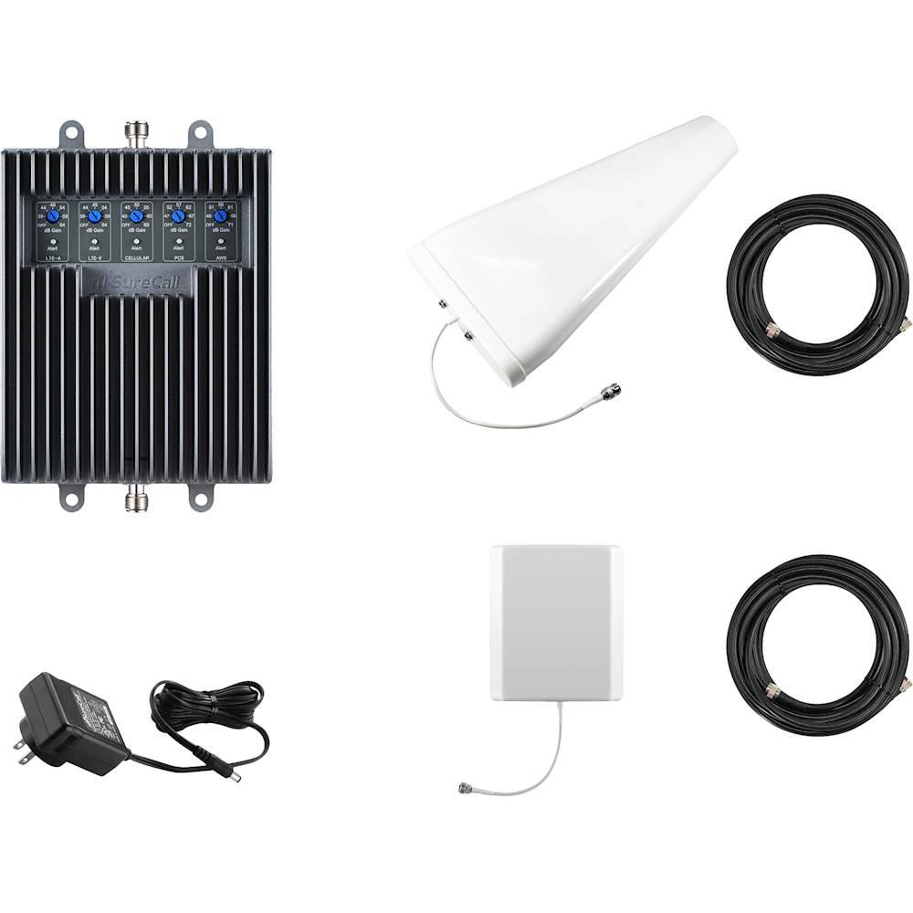 Alt View 11. SureCall - Fusion5s 4G LTE Cell Phone Signal Booster Kit - Black.
