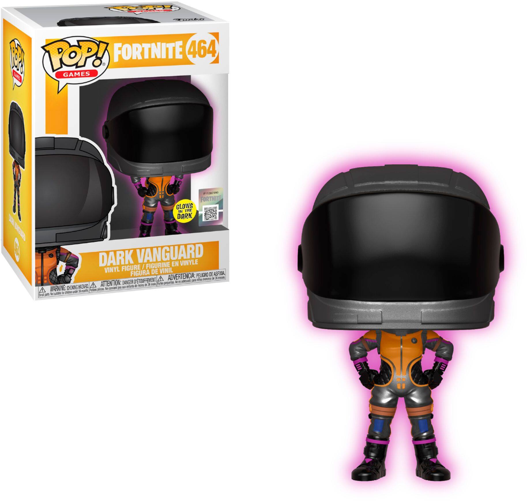 Funko - POP! Games: Fortnite Dark Vanguard - Black/Orange/Pink