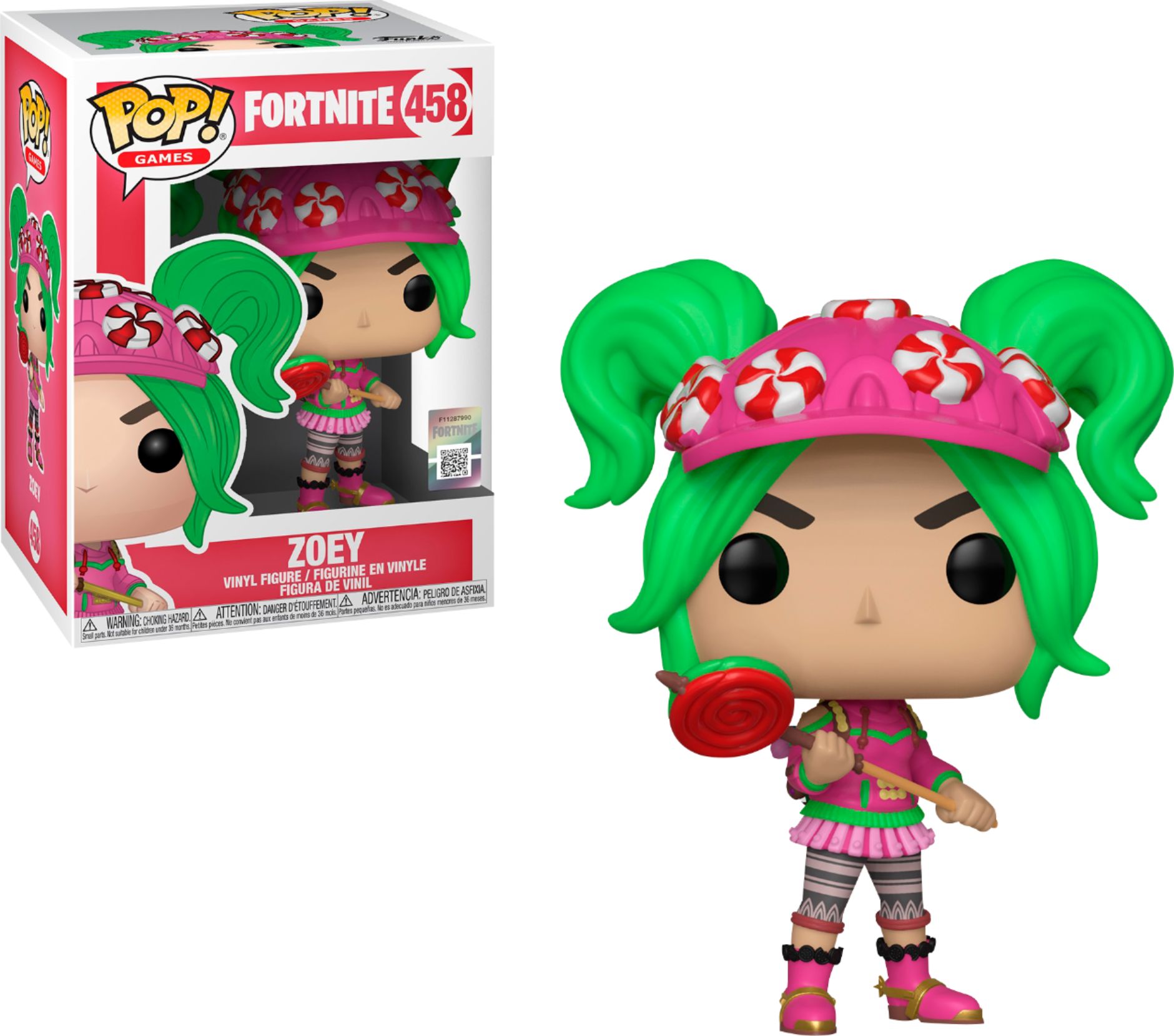 Funko - POP! Games: Fortnite Zoey - Red/Green/Pink