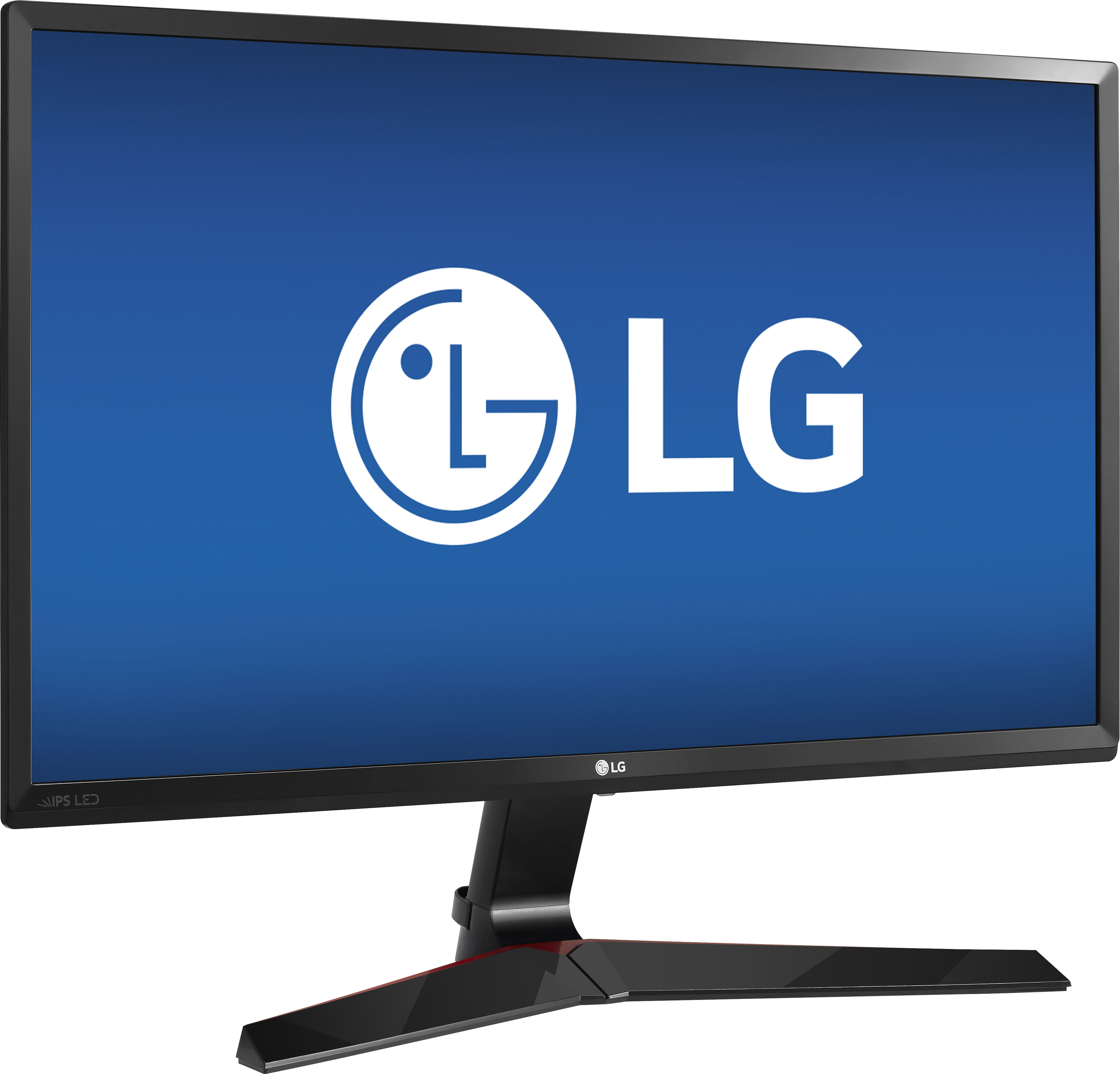 Angle View: LG - 27" IPS LED FHD FreeSync Monitor (HDMI, Display Port) - Black