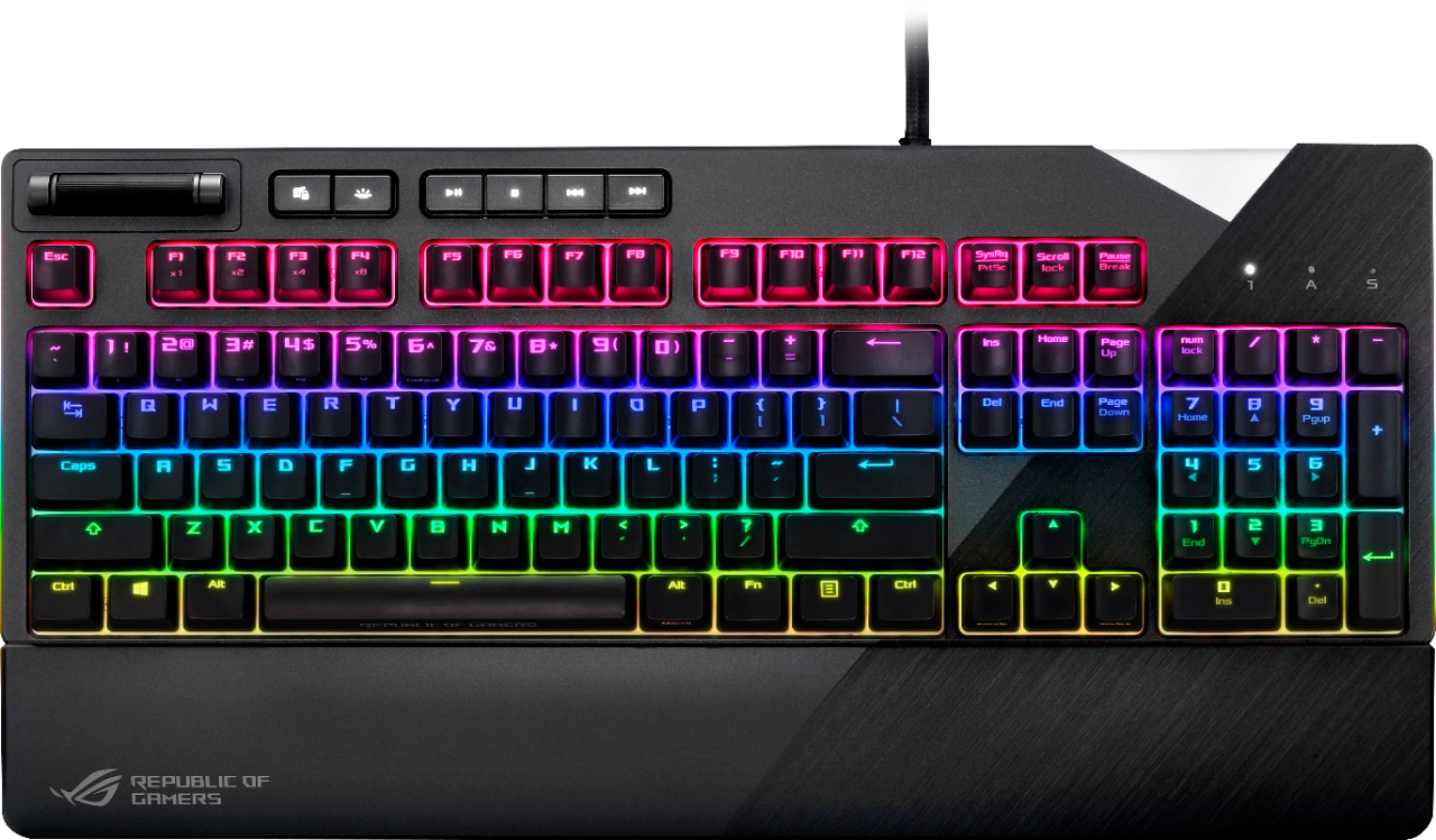 ASUS - ROG Strix Flare Wired Gaming Mechanical CHERRY MX Red Switch
