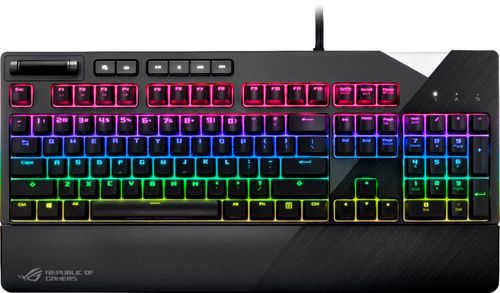 ASUS - ROG Strix Flare Wired Gaming Mechanical CHERRY MX Silent Red Switch Keyboard with RGB Back Lighting - Steel Gray was $179.99 now $136.99 (24.0% off)