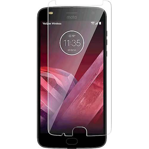 Alt View 11. SaharaCase - ZeroDamage Glass Screen Protector for Motorola Z2 Play - Clear.