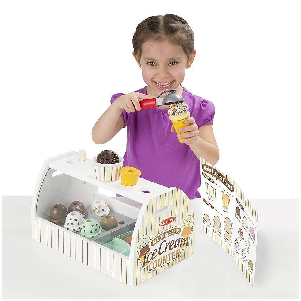 Best Buy: Melissa & Doug Scoop & Serve Ice Cream Counter Play Set 9286