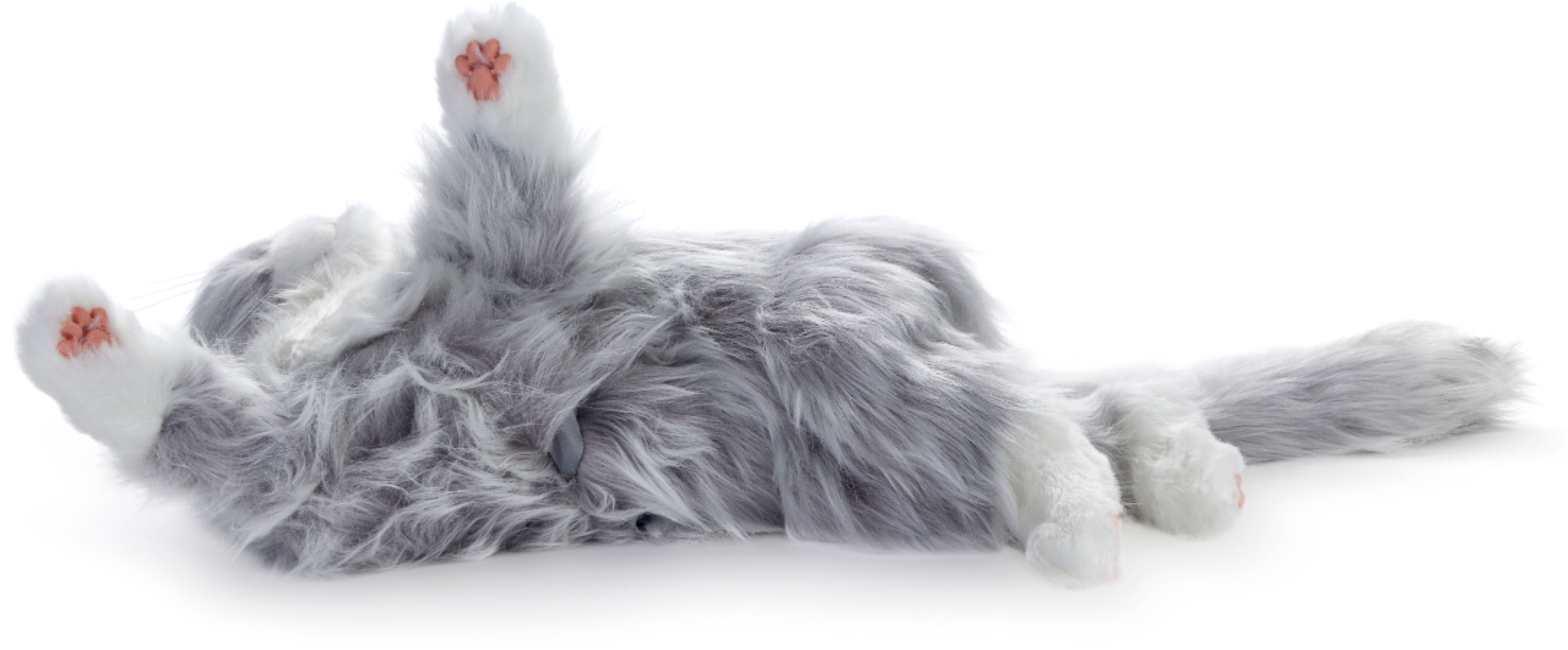  JOY FOR ALL - Silver Cat with White Mitts - Interactive  Companion Pets - Realistic & Lifelike : Pet Supplies