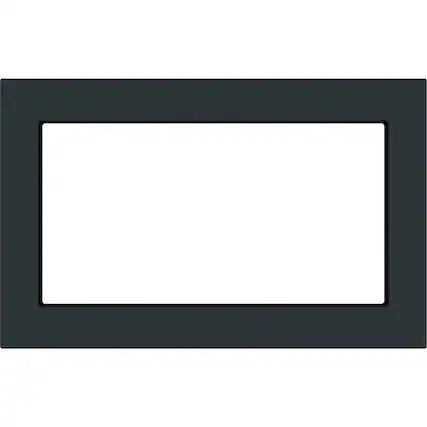 Front. GE - 27" Trim Kit for Profile Microwaves - Black Slate.