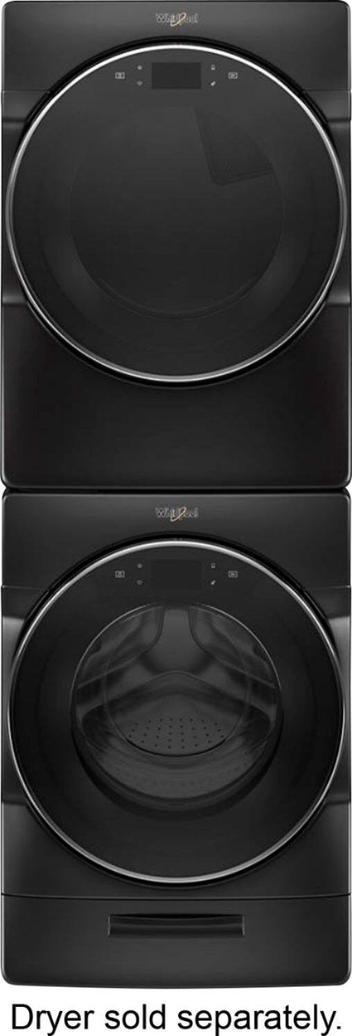 Alt View 11. Whirlpool - 7.4 Cu. Ft. Stackable Smart Electric Dryer with Steam and Wrinkle Shield Plus Option - Black Shadow.