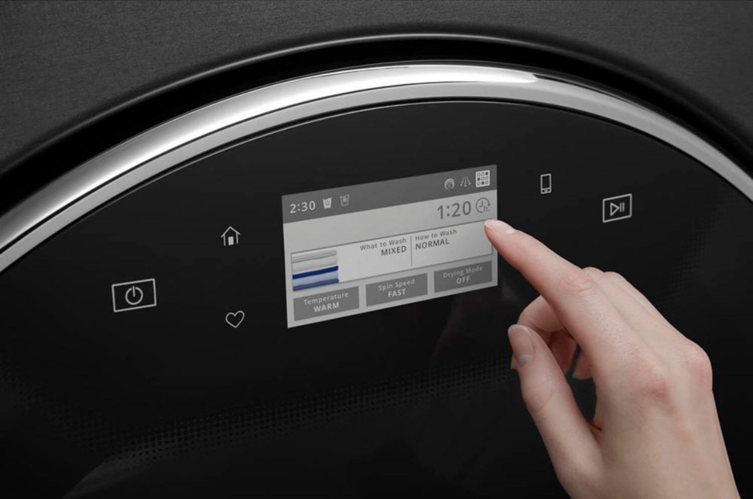 Alt View 12. Whirlpool - 7.4 Cu. Ft. Stackable Smart Electric Dryer with Steam and Wrinkle Shield Plus Option - Black Shadow.