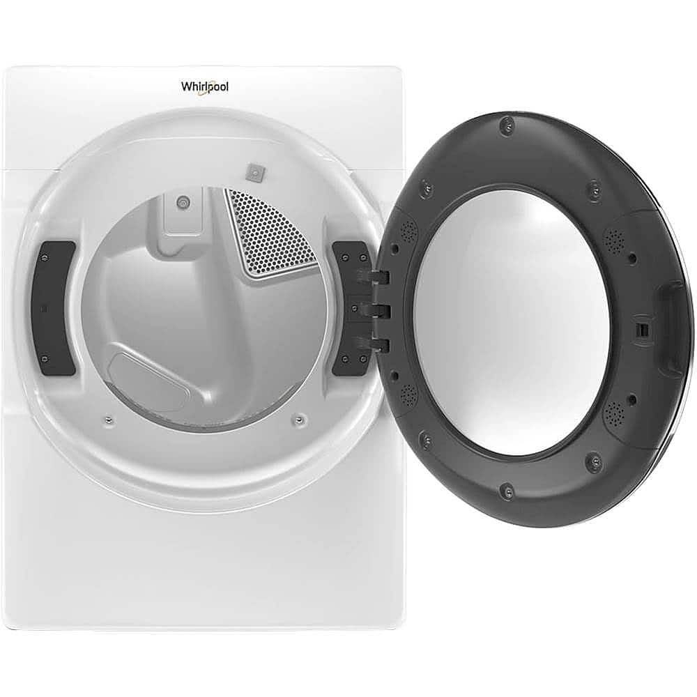 Alt View 11. Whirlpool - 7.4 Cu. Ft. 36-Cycle Electric Dryer with Steam - White.