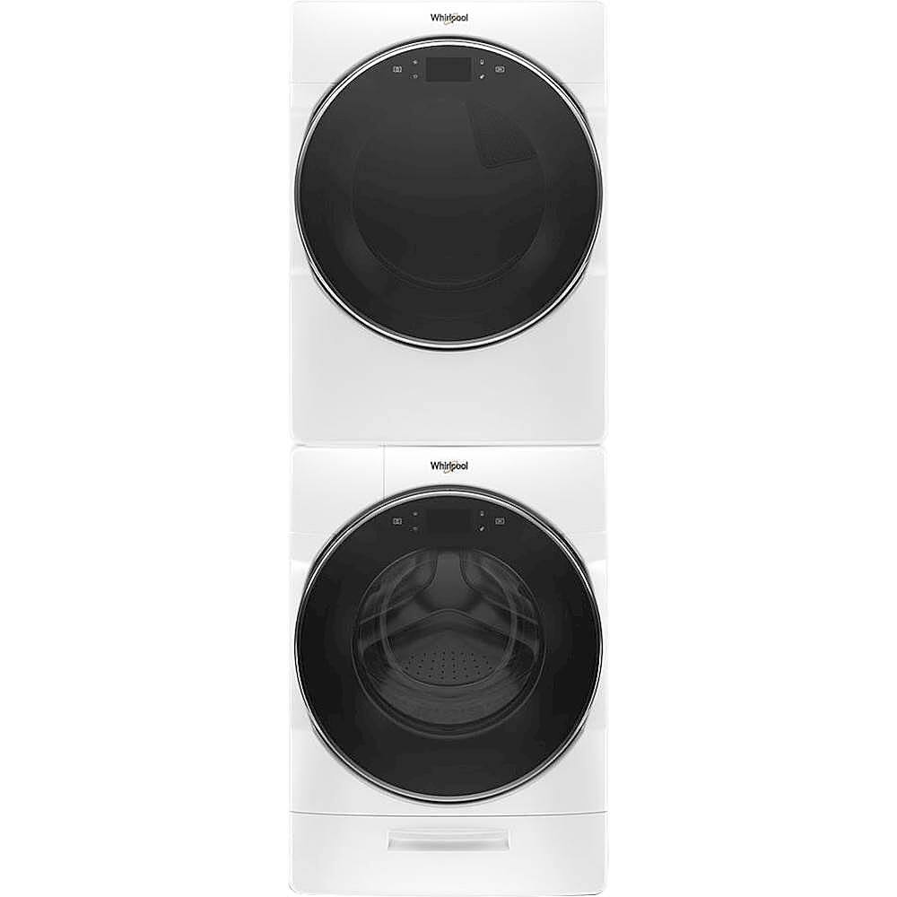 Alt View 13. Whirlpool - 7.4 Cu. Ft. 36-Cycle Electric Dryer with Steam - White.