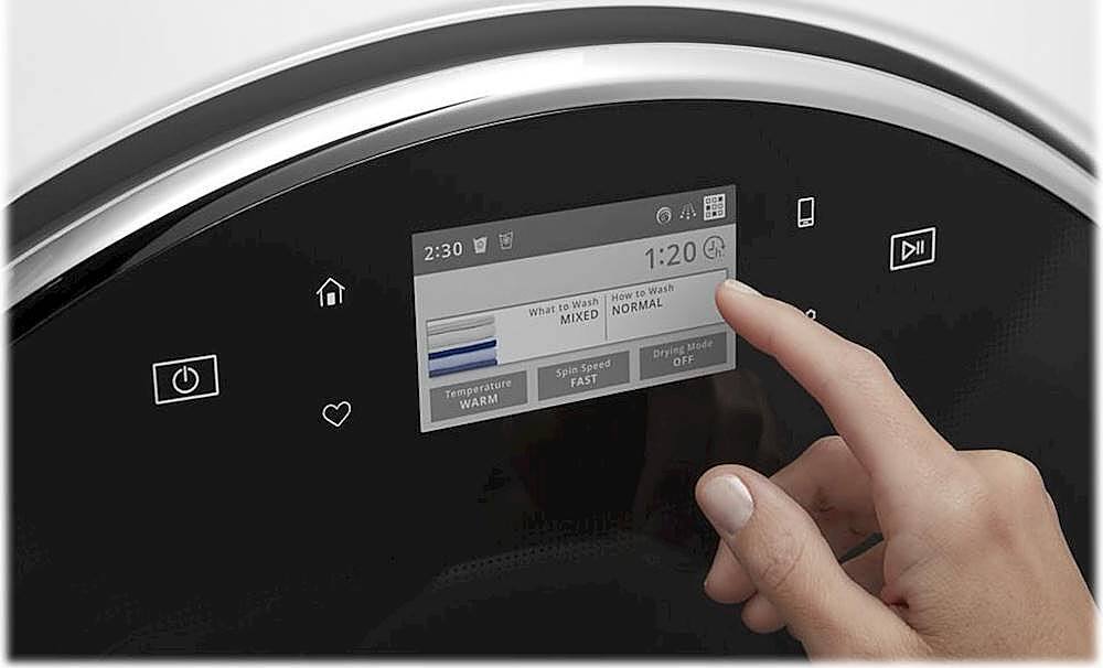 Alt View 15. Whirlpool - 7.4 Cu. Ft. 36-Cycle Electric Dryer with Steam - White.