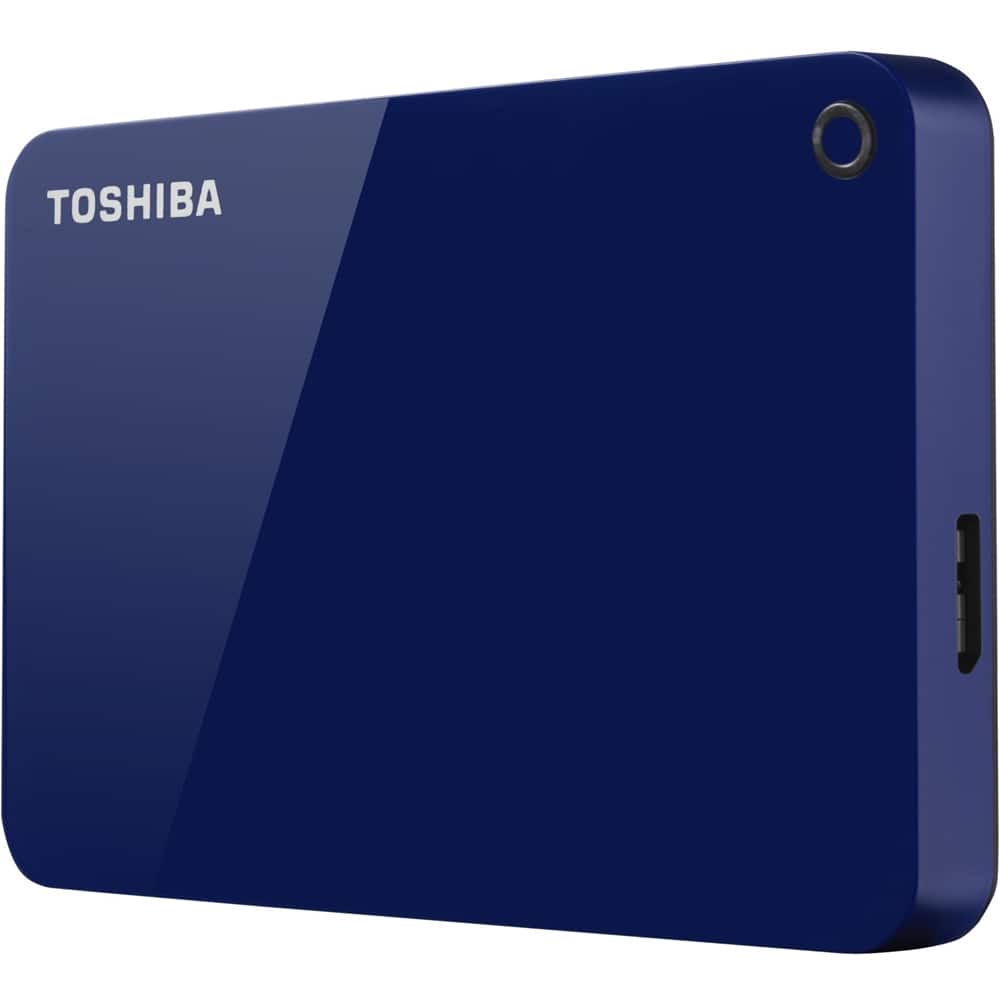 Alt View 11. Toshiba - Canvio 1TB External USB 3.0 Portable Hard Drive - Blue.