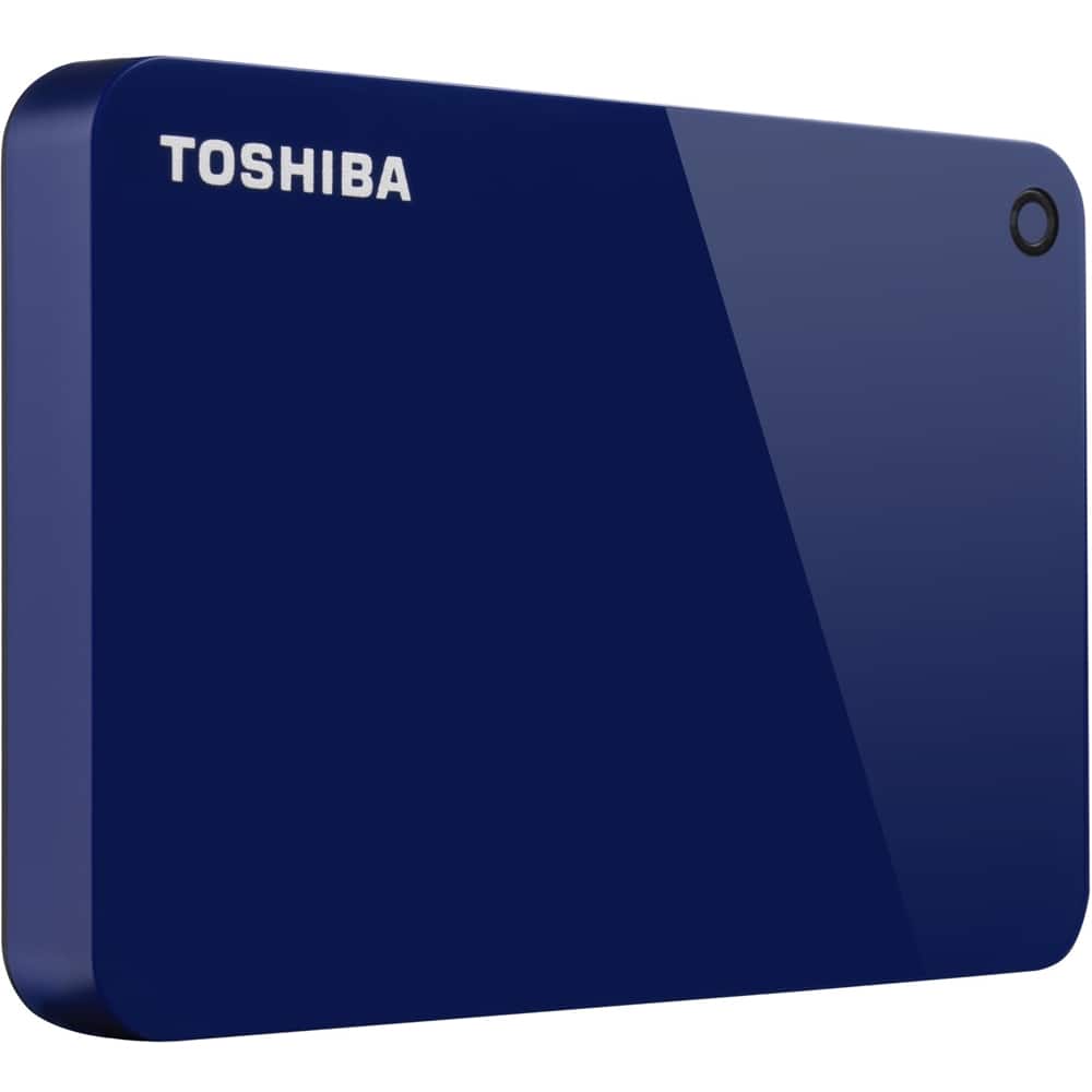 Alt View 12. Toshiba - Canvio 1TB External USB 3.0 Portable Hard Drive - Blue.