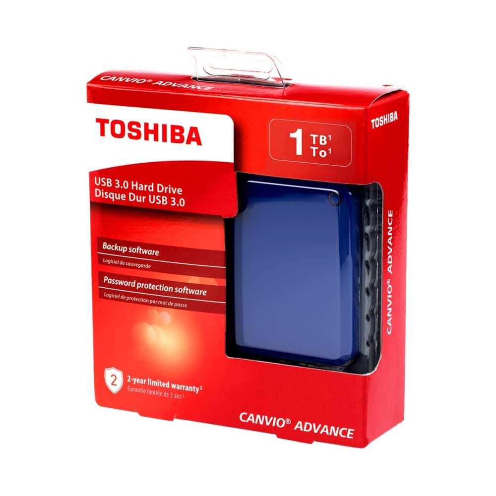 Alt View 14. Toshiba - Canvio 1TB External USB 3.0 Portable Hard Drive - Blue.