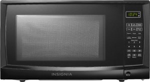 Insignia™ - 0.7 Cu. Ft. Compact Microwave - Black - Front_Zoom