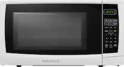 Insignia™ - 0.7 Cu. Ft. Compact Microwave - White - Front_Zoom
