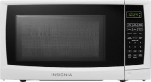 Insignia™ - 0.7 Cu. Ft. Compact Microwave - White - Front_Zoom