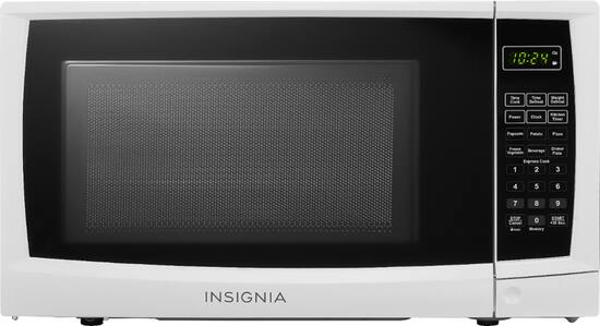 Front Zoom. Insignia™ - 0.7 Cu. Ft. Compact Microwave - White.