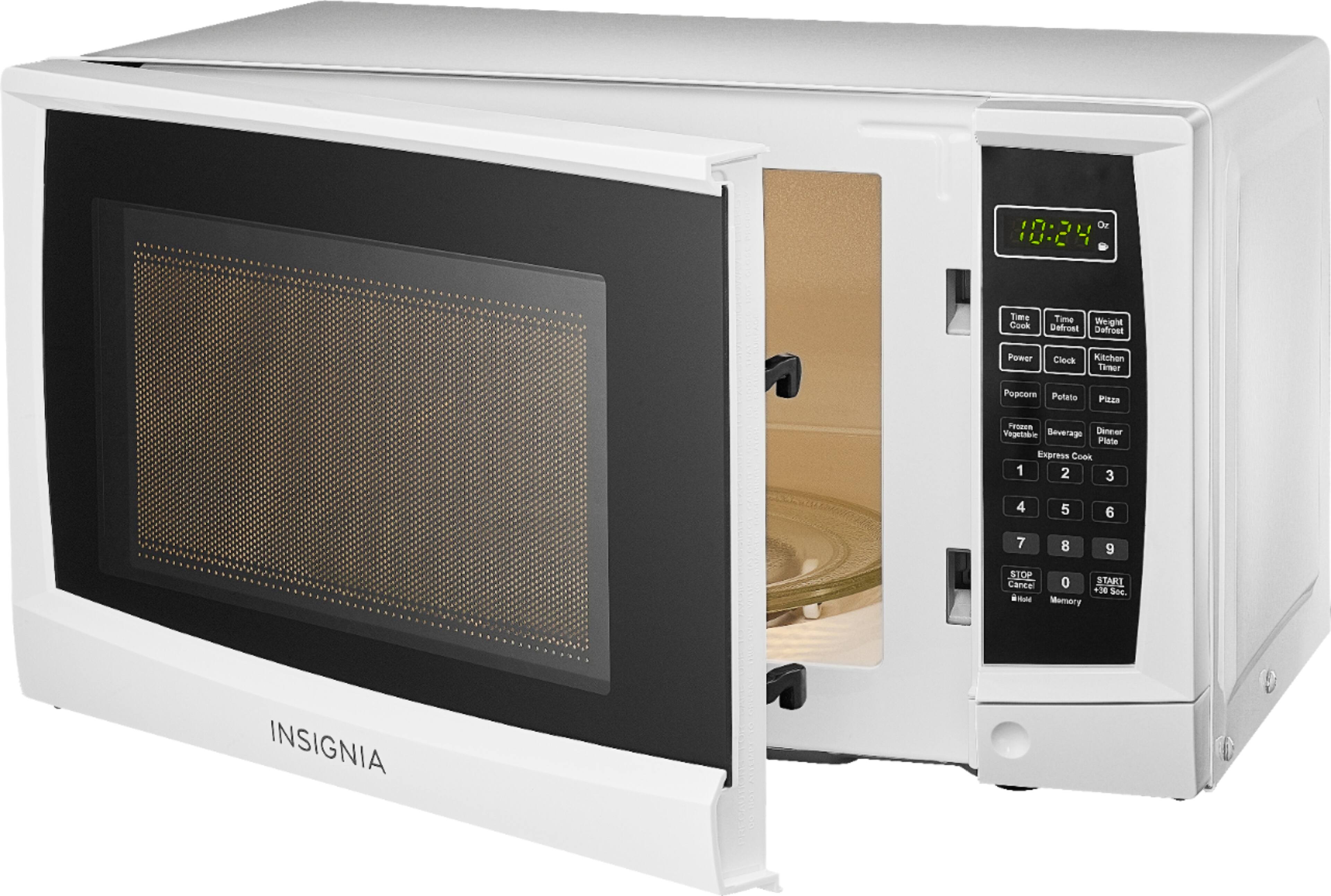 Alt View 11. Insignia™ - 0.7 Cu. Ft. Compact Microwave - White.