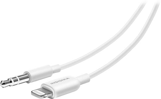 Insignia 3 Lightning To Aux Cable White Ns Ma35a83w Best Buy