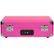 Back Zoom. Crosley - Cruiser Deluxe Bluetooth Portable Turntable - Pink.