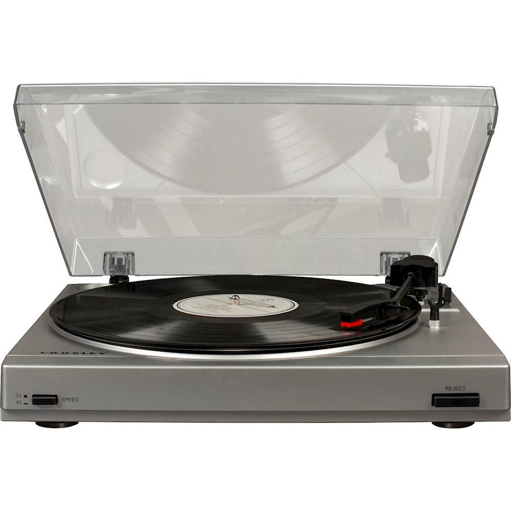 Best Buy: Crosley T200 Hi-Res Turntable Silver T200A-SI