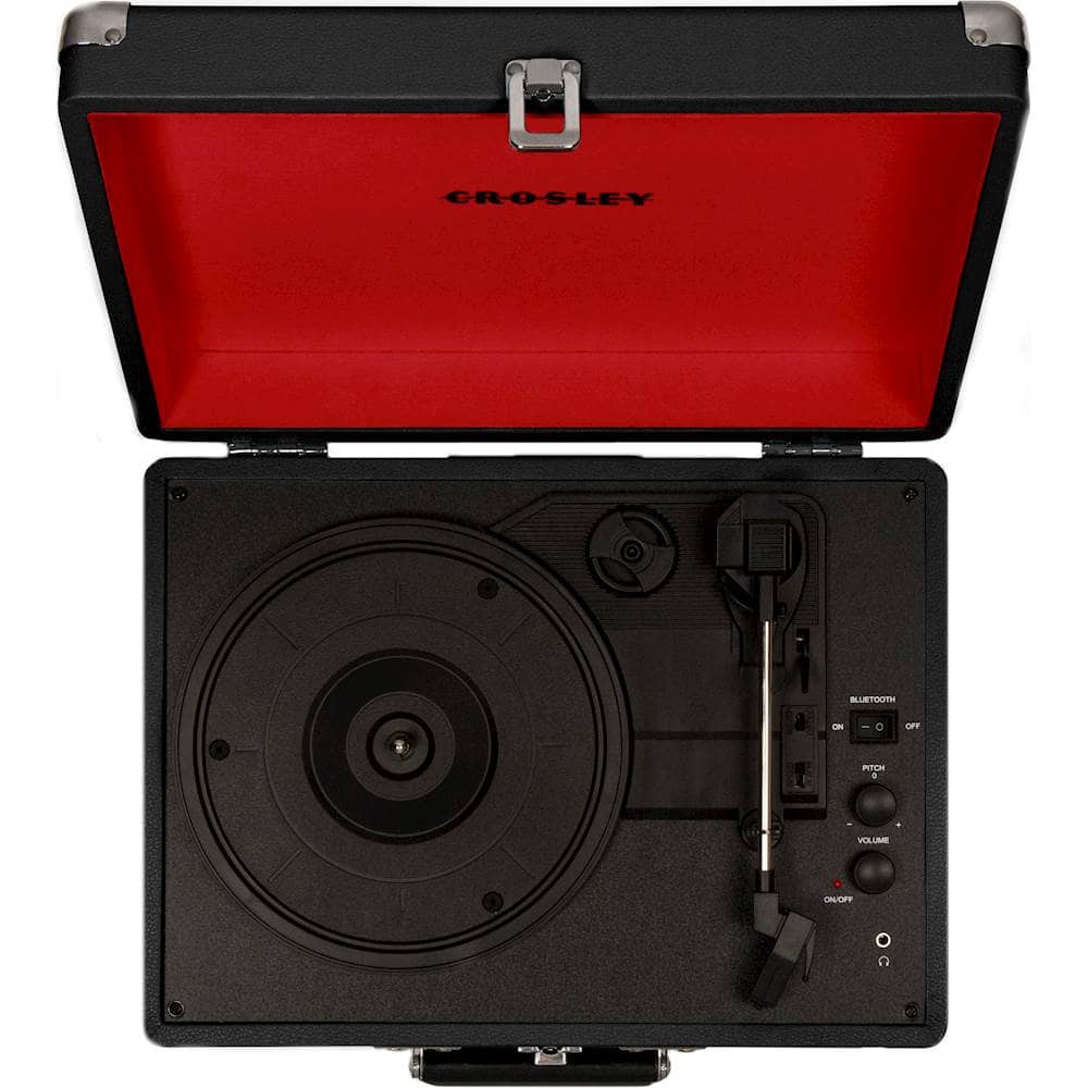 Alt View 11. Crosley - Cruiser Deluxe Bluetooth Portable Turntable - Black.
