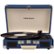 Front Zoom. Crosley - Cruiser Deluxe Bluetooth Portable Turntable - Blue.