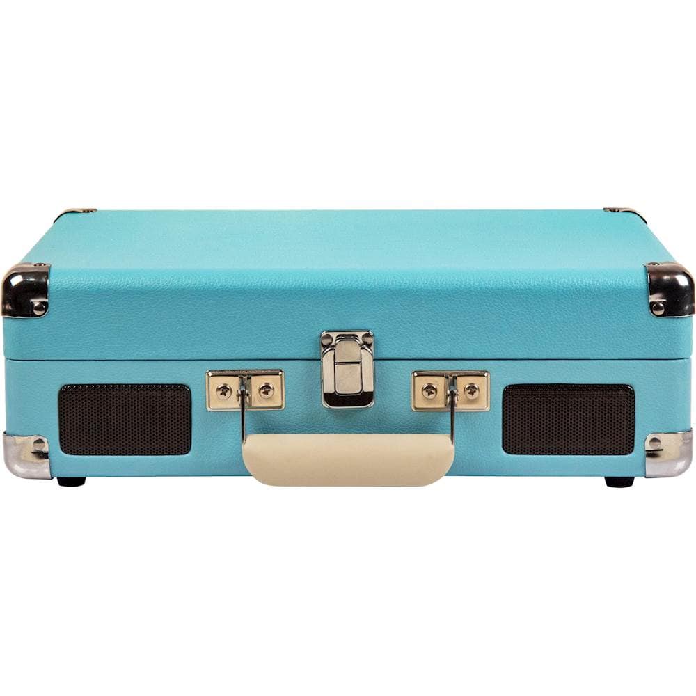 Alt View 12. Crosley - Cruiser Deluxe Bluetooth Portable Turntable - Turquoise.