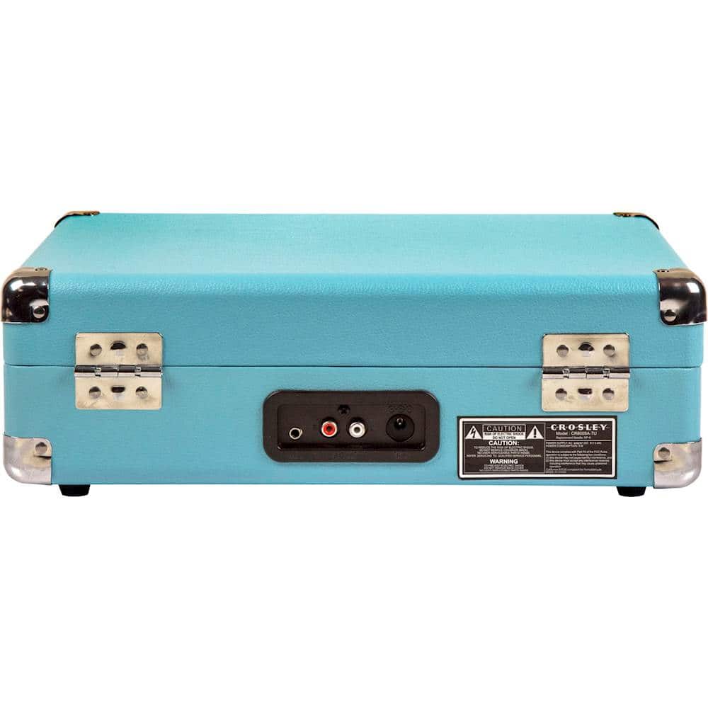 Alt View 14. Crosley - Cruiser Deluxe Bluetooth Portable Turntable - Turquoise.