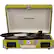 Front. Crosley - Cruiser Deluxe Bluetooth Portable Turntable - Green.