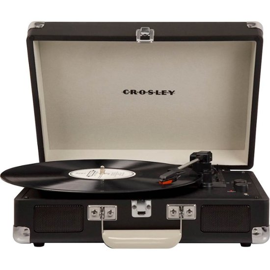 Crosley Cruiser Deluxe Bluetooth Portable Turntable Chalkboard Cr8005d Cb Best Buy