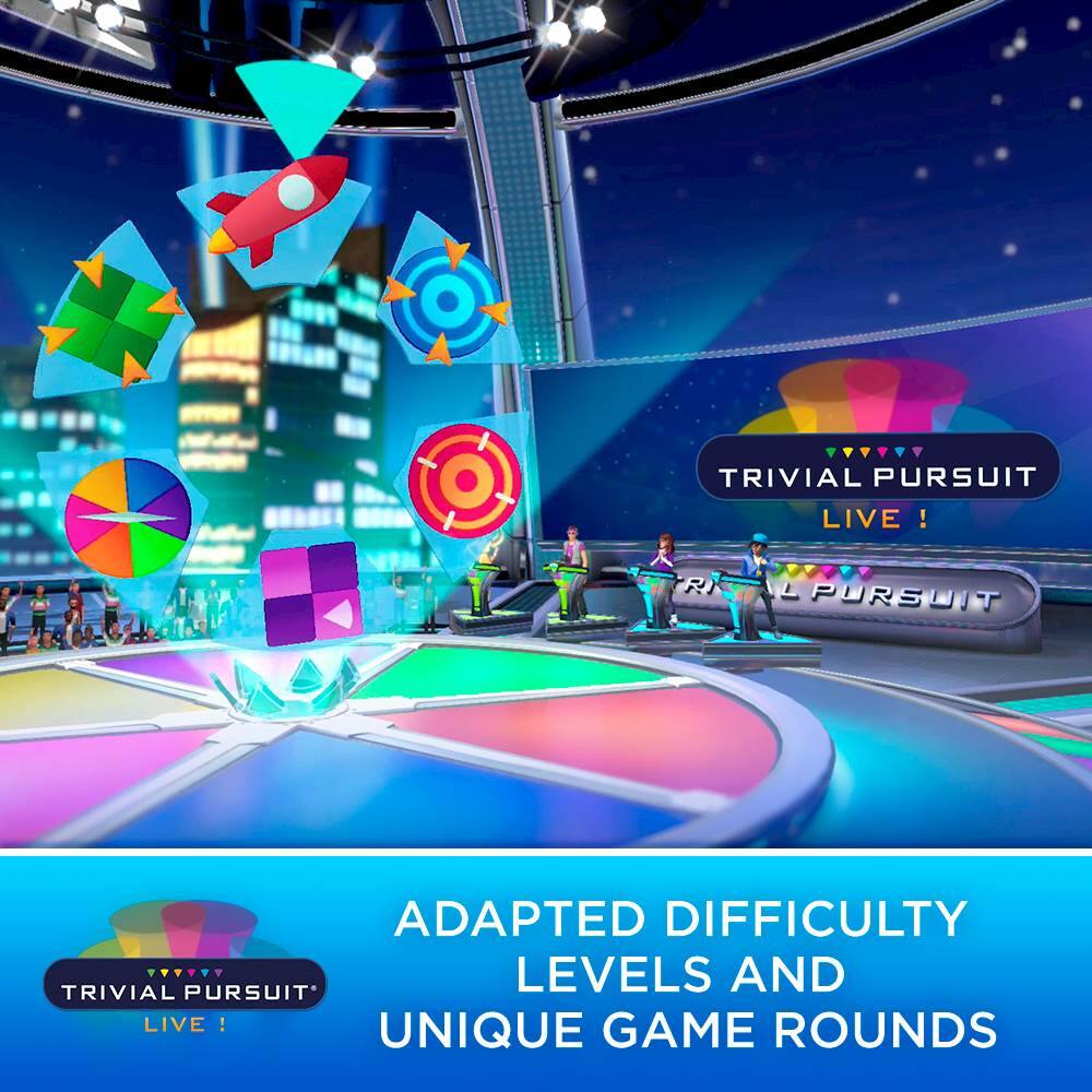 TRIVIAL PURSUIT LIVE! ADAPTED DIFFICULTY LEVELS AND UNIQUE GAME ROUNDS
