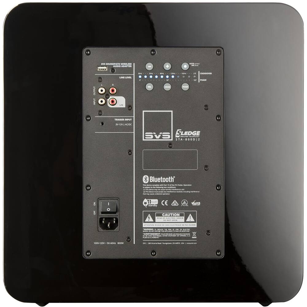 Back. SVS - 13" 800W Powered Subwoofer - Gloss Piano Black.