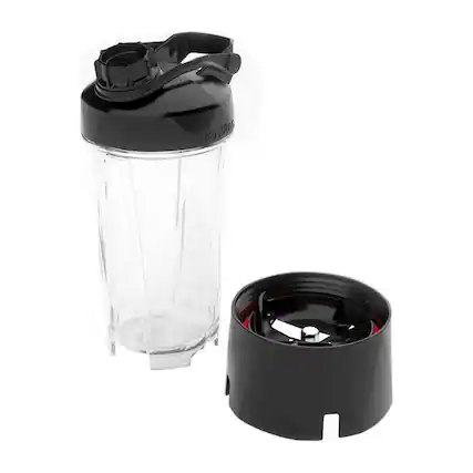 Angle. Blendtec - Go 30-Oz. Travel Bottle - Clear/Black.