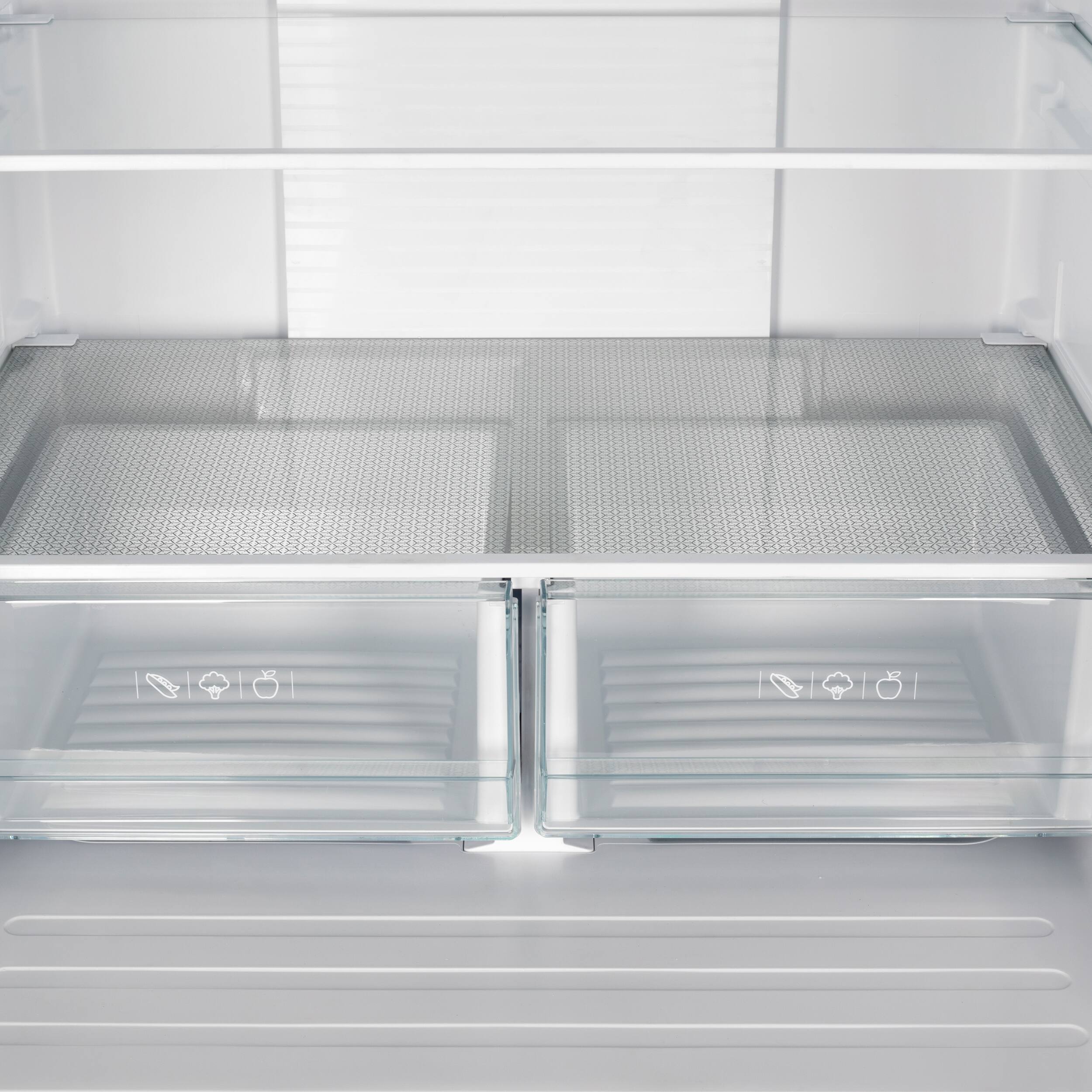 Alt View 10. Forno Appliances - Gallipoli 17.5 Cu. Ft. Freestanding French Door Refrigerator with High-Efficiency LED lighting - Stainless Steel.