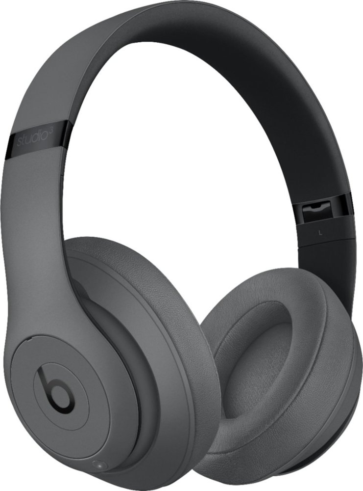 Zoom in on Angle Zoom. Beats by Dr. Dre - Beats Studio³ Wireless Noise Cancelling Headphones - Gray.