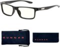 Front Zoom. Gunnar - Blue Light Reading Glasses - Vertex, Onyx, Clear Tint, Pwr +2.00 - Clear.
