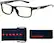 Front. GUNNAR - Blue Light Reading Glasses - Vertex +2.0 - Onyx.