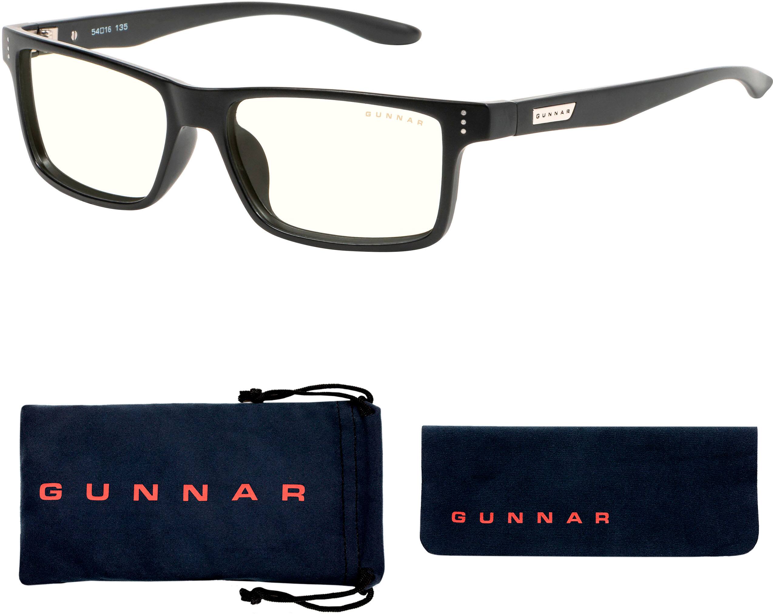 Front. GUNNAR - Blue Light Reading Glasses - Vertex +1.5 - Onyx.