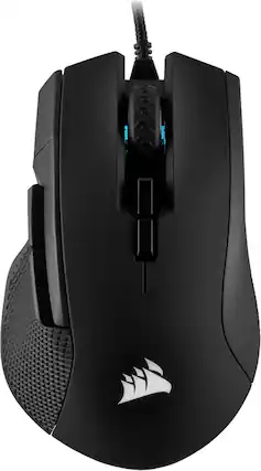 Front. CORSAIR - IRONCLAW RGB FPS/MOBA Wired Optical Gaming Mouse - Black.