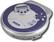 Angle Standard. RCA - Portable CD Player with FM Tuner - Silver/Blue.